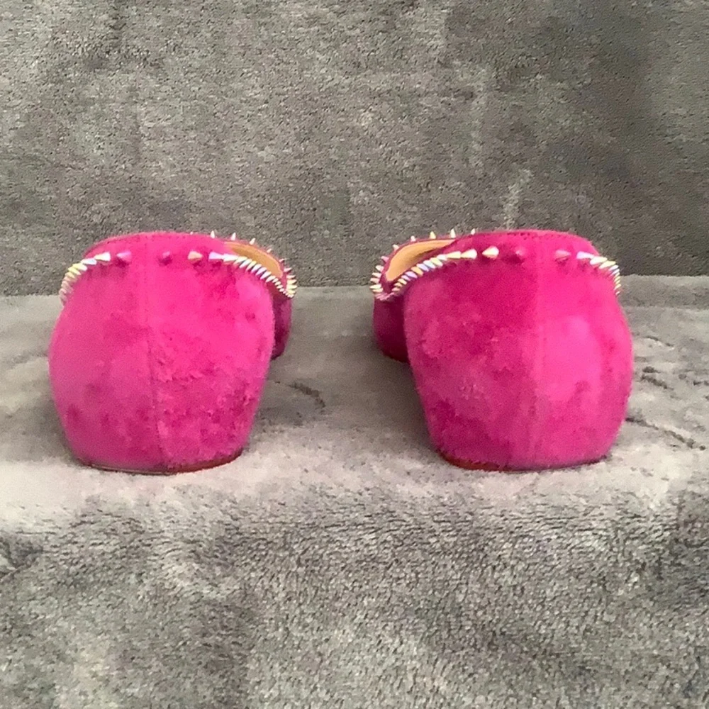 Christian Louboutin Anjalina Flat suede Fuchsia - Picture 11 of 14